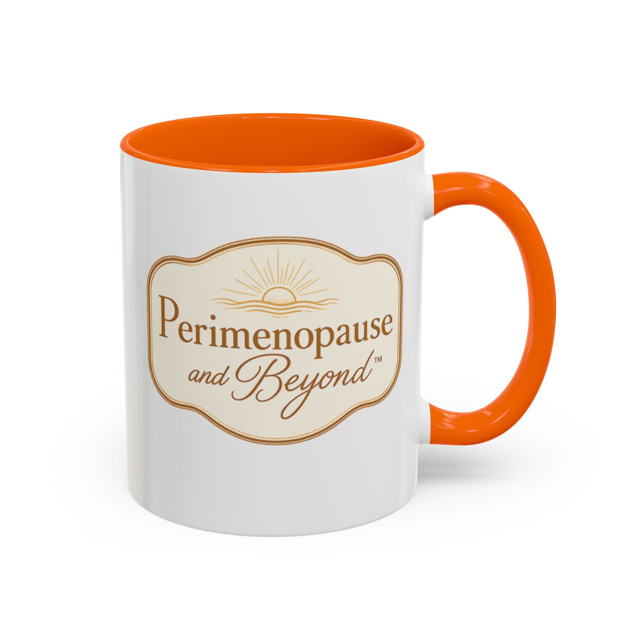 Perimenopause and Beyond™ Accent Coffee Mug — Empowering Women’s Morning Cup