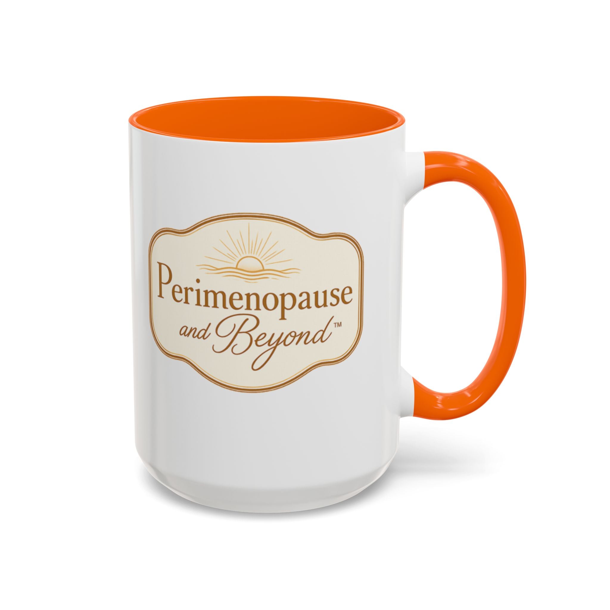 Perimenopause and Beyond™ Accent Coffee Mug — Empowering Women’s Morning Cup