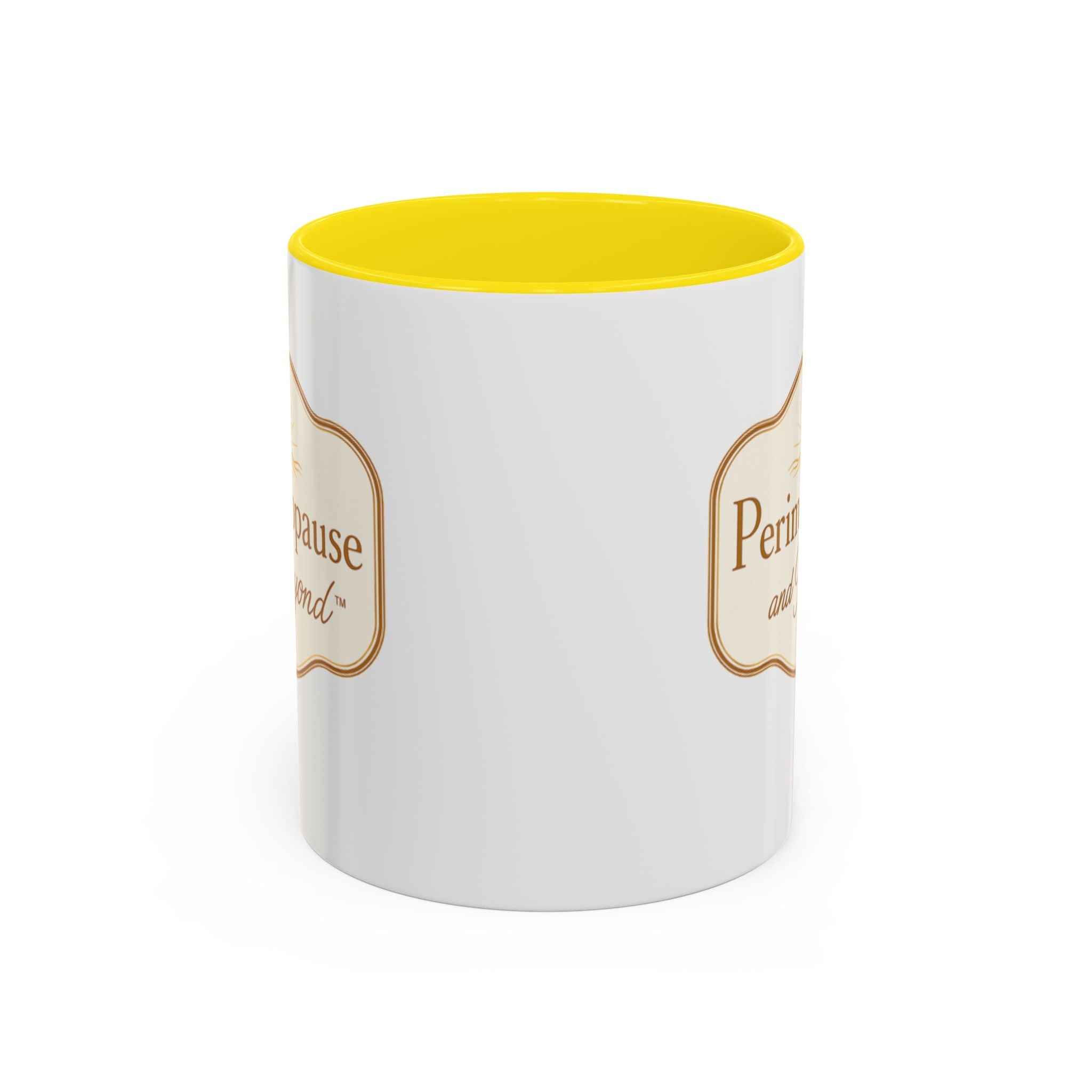 Perimenopause and Beyond™ Accent Coffee Mug — Empowering Women’s Morning Cup