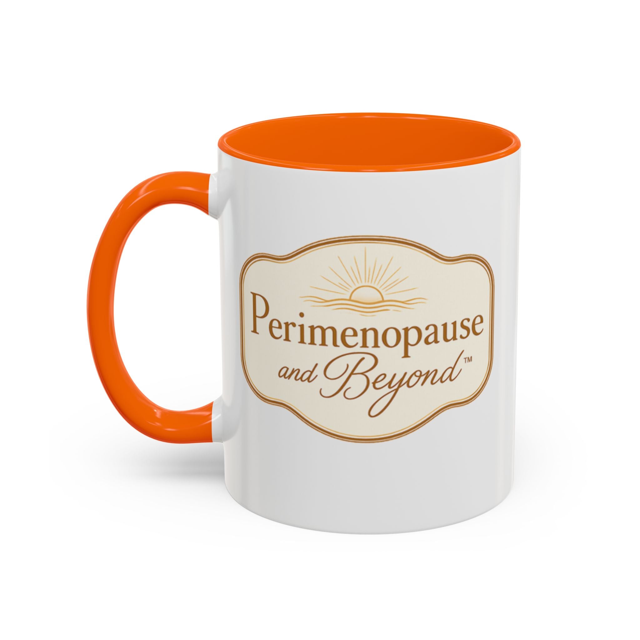 Perimenopause and Beyond™ Accent Coffee Mug — Empowering Women’s Morning Cup