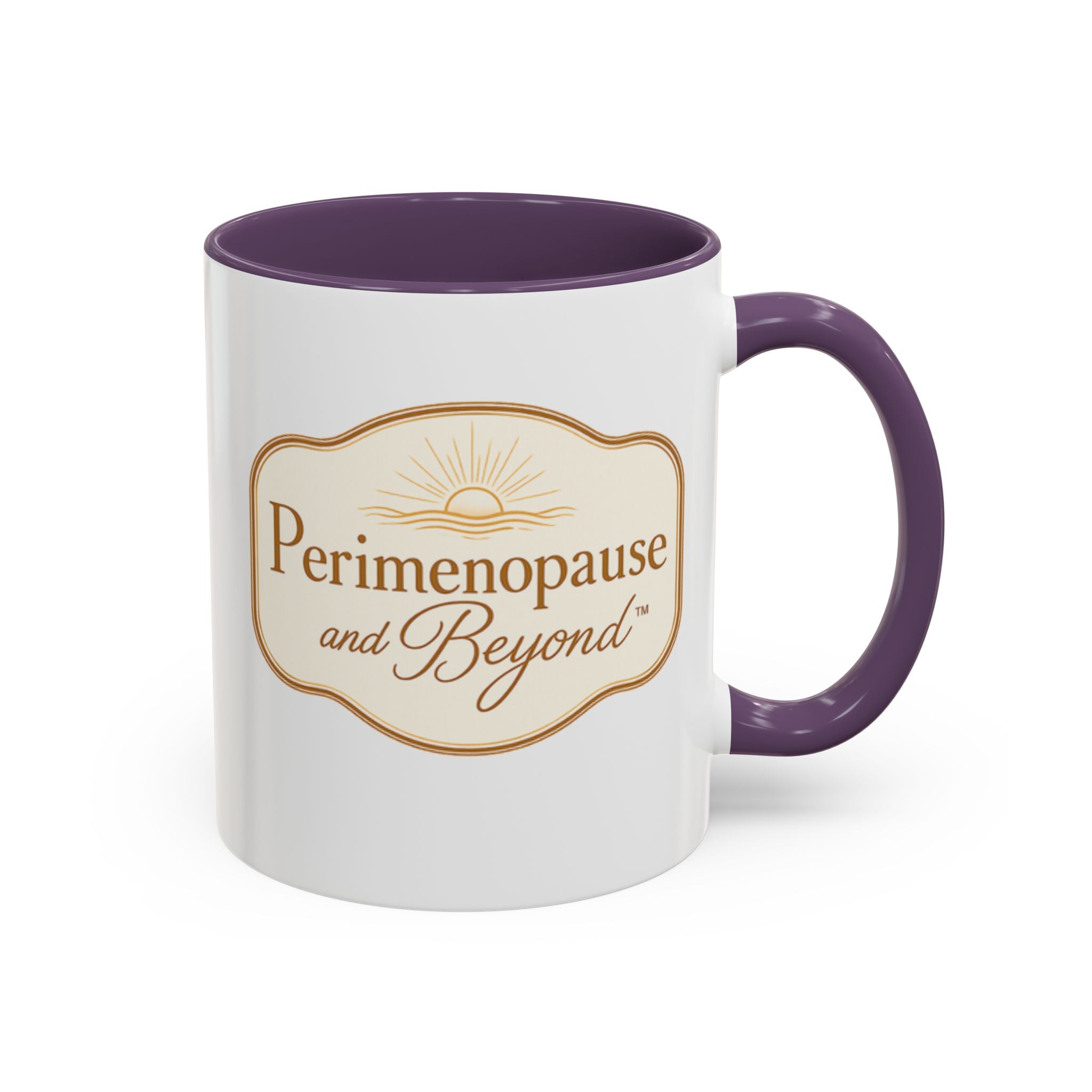 Perimenopause and Beyond™ Accent Coffee Mug — Empowering Women’s Morning Cup