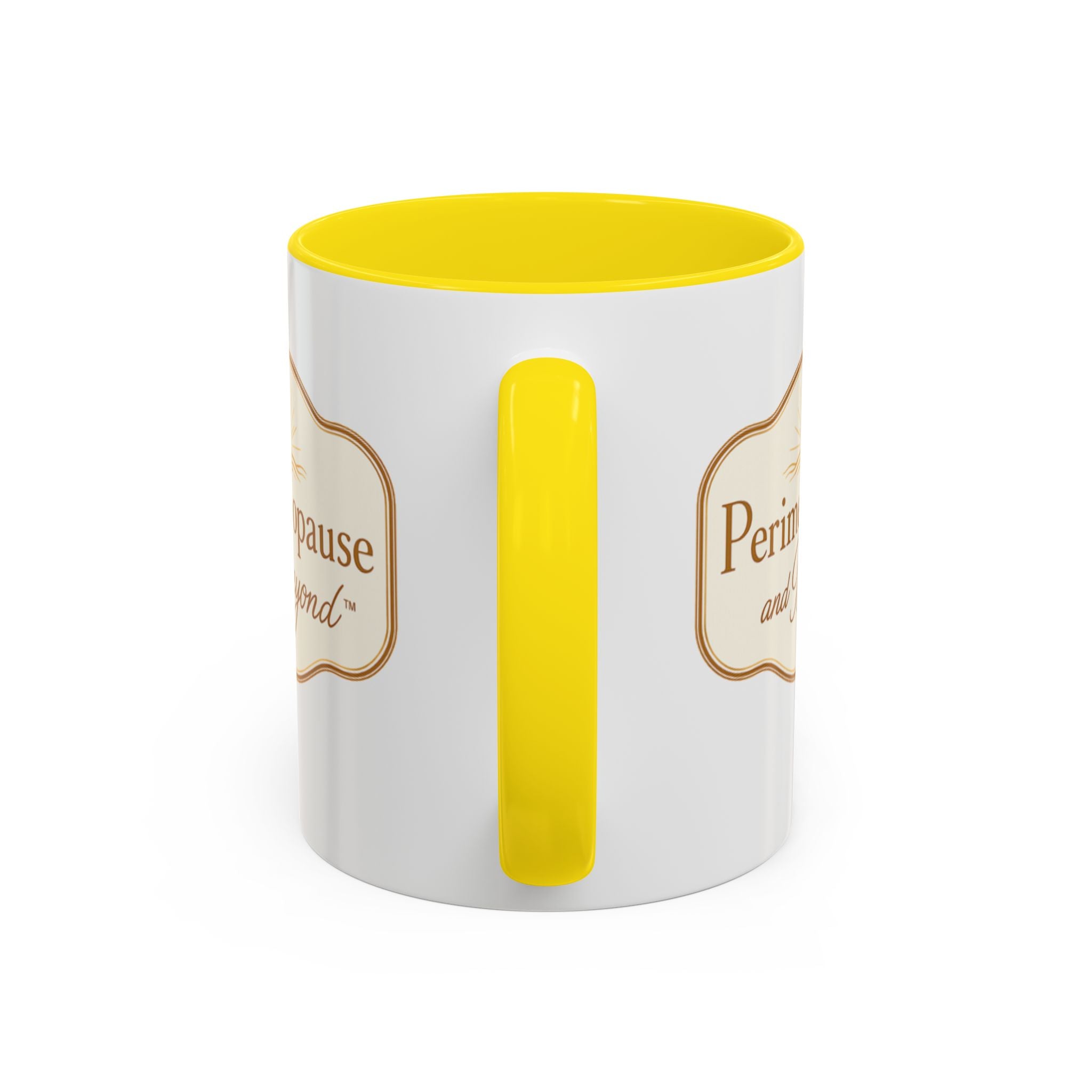 Perimenopause and Beyond™ Accent Coffee Mug — Empowering Women’s Morning Cup