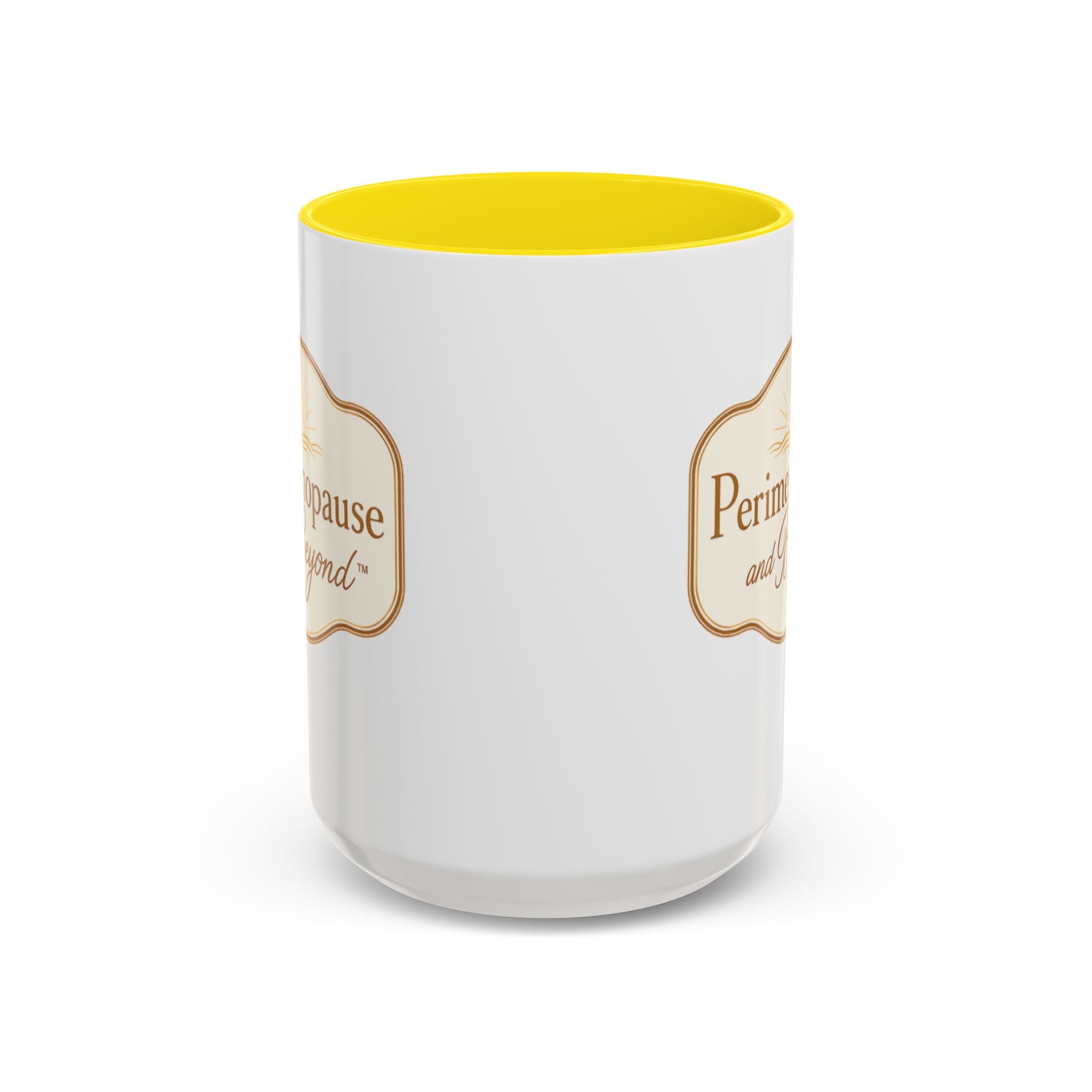 Perimenopause and Beyond™ Accent Coffee Mug — Empowering Women’s Morning Cup